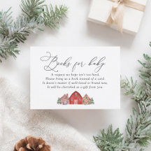 Christmas Village Baby Shower Books for Baby