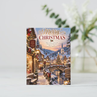 Christmas Village Greeting Card Feiertagskarte