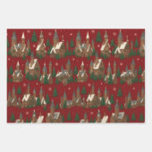 Christmas Village Holiday Wrapping Paper – Festive Geschenkpapier Set (Vorderseite)