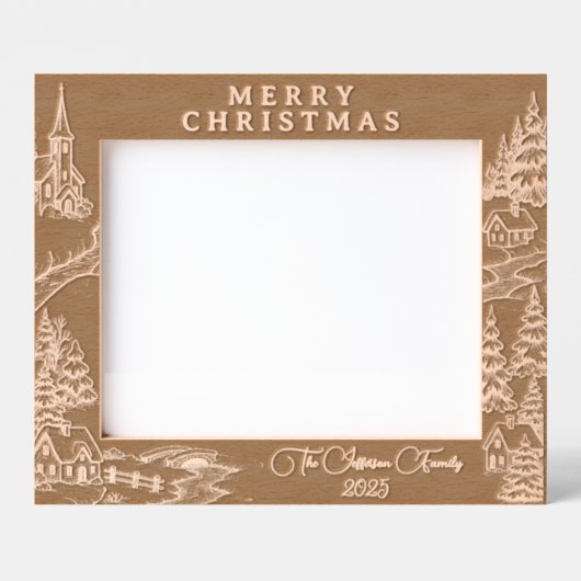 Christmas Village in Winter Engraved Frames Geätzte Rahmen (Vorderseite)