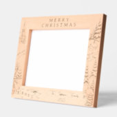 Christmas Village in Winter Geätzte Rahmen (Links)