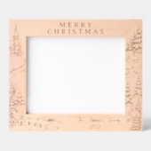 Christmas Village in Winter Geätzte Rahmen (Vorderseite)