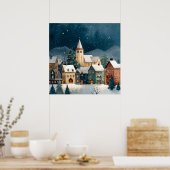 Christmas Village Poster (Küche)