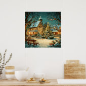 Christmas Village Poster (Küche)