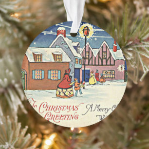 Christmas Village Viktorianisch Art Deko Ornament