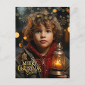 Christmas. Vintag. Herzlichen Glückwunsch. Postkarte (Vorderseite)