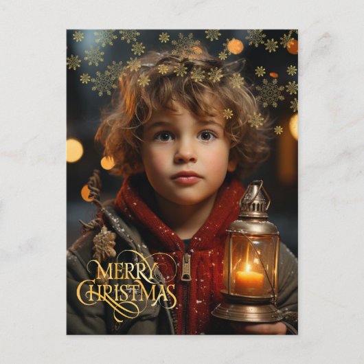 Christmas. Vintag. Herzlichen Glückwunsch. Postkarte (Vorderseite)