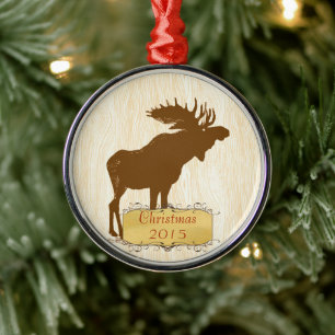 Christmas Vintage Moose Ornament Aus Metall