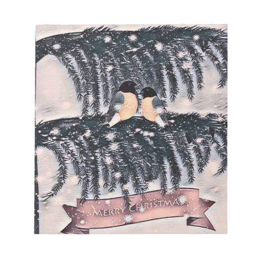 Christmas , Vintage Notizblock (Vorderseite)