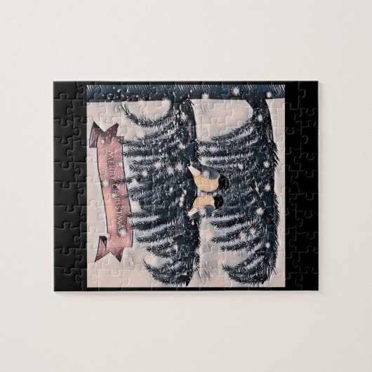 Christmas , Vintage Puzzle (Horizontal)