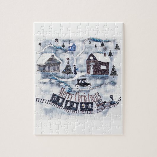 Christmas , Vintage Puzzle (Vertikal)
