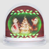 Christmas Vintage Santa Snowglobe Schneekugeln (Vorderseite)