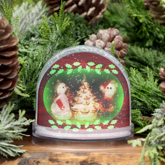 Christmas Vintage Santa Snowglobe Schneekugeln