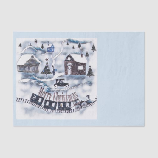 Christmas , Vintage Seidenpapier (Vorderseite)