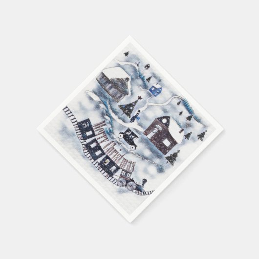 Christmas , Vintage Serviette (Ecke)