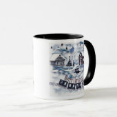 Christmas , Vintage Tasse (VorderseiteRechts)