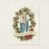 Christmas Virgin Mary  Funeral Memorial Holy Card (Vorderseite)