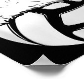 Christmas Volleyball Ball Santa Hat Xmas Matching  Poster (Ecke)