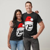 Christmas Volleyball Ball Santa Hat Xmas Matching T-Shirt (Unisex)