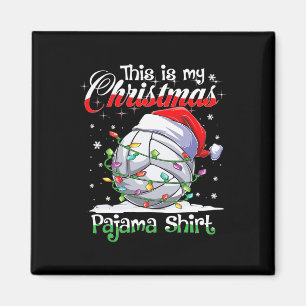 Christmas Volleyball Pajama Xmas Volleyball Spiele Magnet