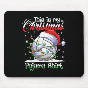 Christmas Volleyball Pajama Xmas Volleyball Spiele Mousepad