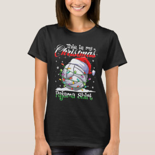 Christmas Volleyball Pajama Xmas Volleyball Spiele T-Shirt