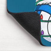 Christmas Volleyball Santa Hat Lights Srts Xmas Pa Mousepad (Ecke)