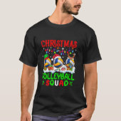 Christmas Volleyball Squad Santa Reindeer Elf Equi T-Shirt (Vorderseite)