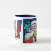 CHRISTMAS W LETTER / SANTA MIT VIOLIN MONOGRAM TASSE (Zentrum)
