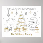 Christmas Wall Art DYI Individuelle Name Fun Poste Poster (Vorne)