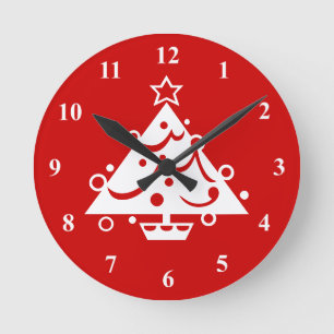 Christmas wall clock decoration runde wanduhr