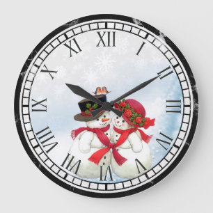 Christmas wall clock große wanduhr