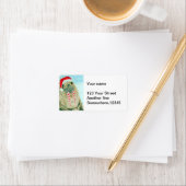 Christmas Walrus Adressaufkleber (Insitu)