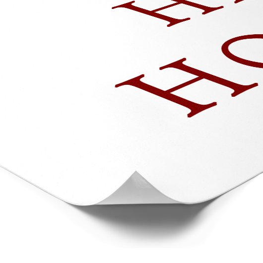 Christmas | Wasserfarbe - Holly Mistletoe & Bells Poster (Ecke)