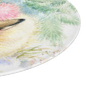 Christmas | Wasserfarbe - Winterwald Bunnies Schneidebrett (Ecke)