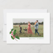 CHRISTMAS WATERCOLOR FLORAL Fügen Sie Ihr Foto (Vorderseite)