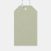 Christmas Watercolor Greenery Winter Baby Shower Geschenkanhänger (Rückseite)