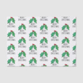 Christmas Watercolor Holly Seidenpapier (Vorderseite)