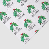 Christmas Watercolor Holly Seidenpapier (Ausschnitt)