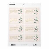 Christmas Watercolor Merry Christmas Adress (Vorne)