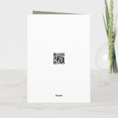 Christmas Watercolor Owl In Winter Hat Karte (Rückseite)