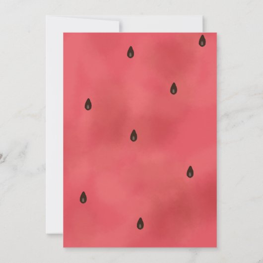 Christmas Watermelon Tree Einladung (Rückseite)