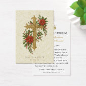 Christmas Wedding Cross Prayer Card (Schreibtisch)