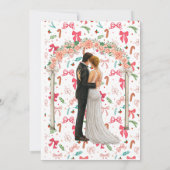 Christmas Wedding Invitation,Winter Wedding Einladung (Rückseite)