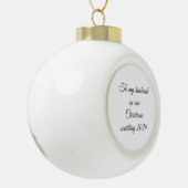 Christmas wedding keramik Kugel-Ornament (Links)