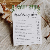 Christmas Wedding Shoe Game Template, Minimalist  Einladung