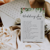 Christmas Wedding Shoe Game Template, Minimalist Einladung
