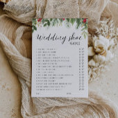 Christmas Wedding Shoe Game Template, Minimalist Einladung