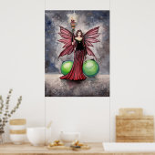 Christmas Weihnachten Fairy Poster von Molly Harri (Küche)