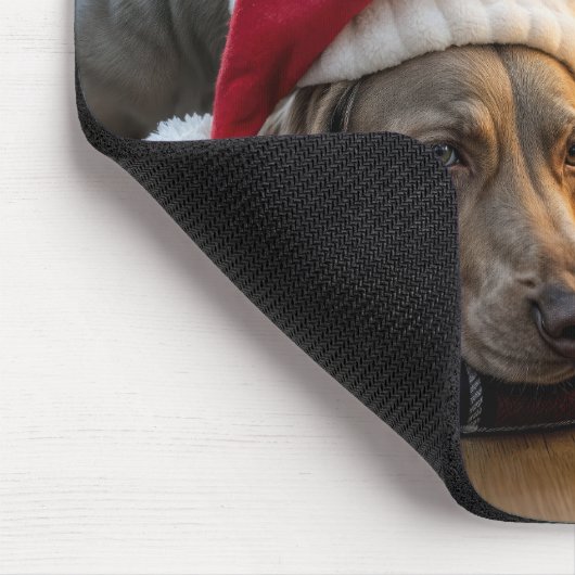 Christmas Weimaraner Dog By a Tree Mousepad (Ecke)